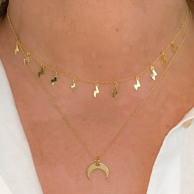 COLLAR LUNA MORA GOLD