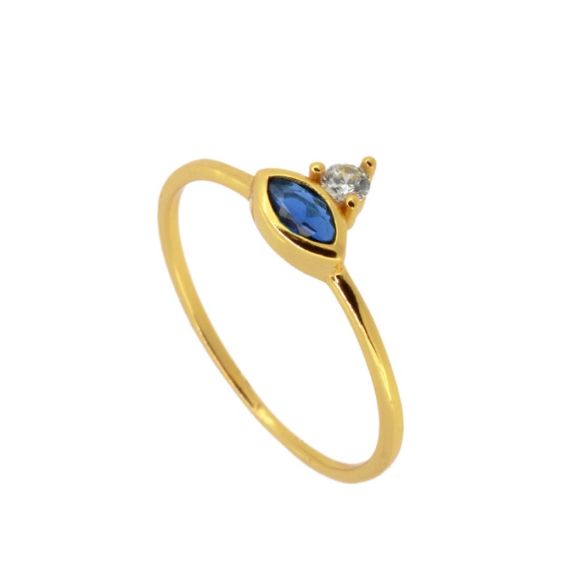 ANILLO TEVISTA BLUE GOLD