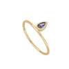 ANILLO PURPLE TEAR GOLD