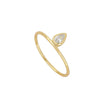 ANILLO WHITE TEAR GOLD