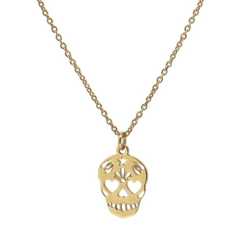 COLLAR SKULL MEDIUM GOLD