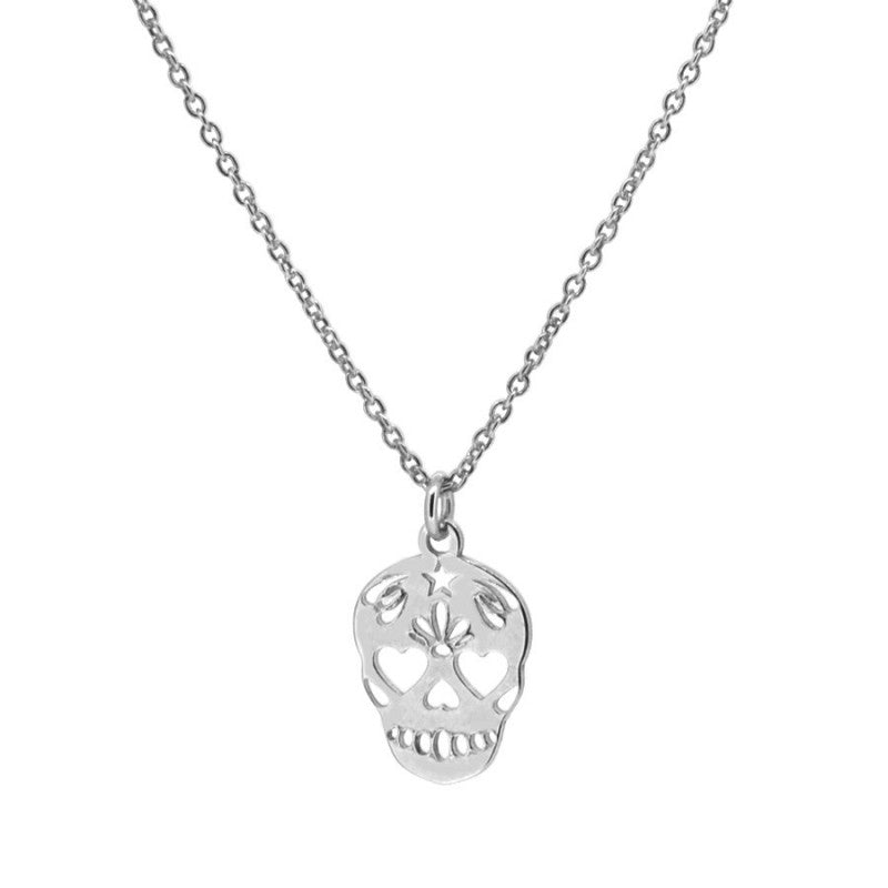 COLLAR SKULL MEDIUM SILVER