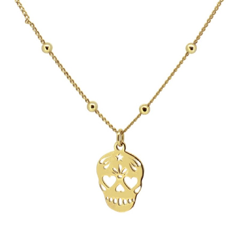 COLLAR SKULL GOLD