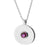 COLLAR EGYPTO FUCSIA SILVER