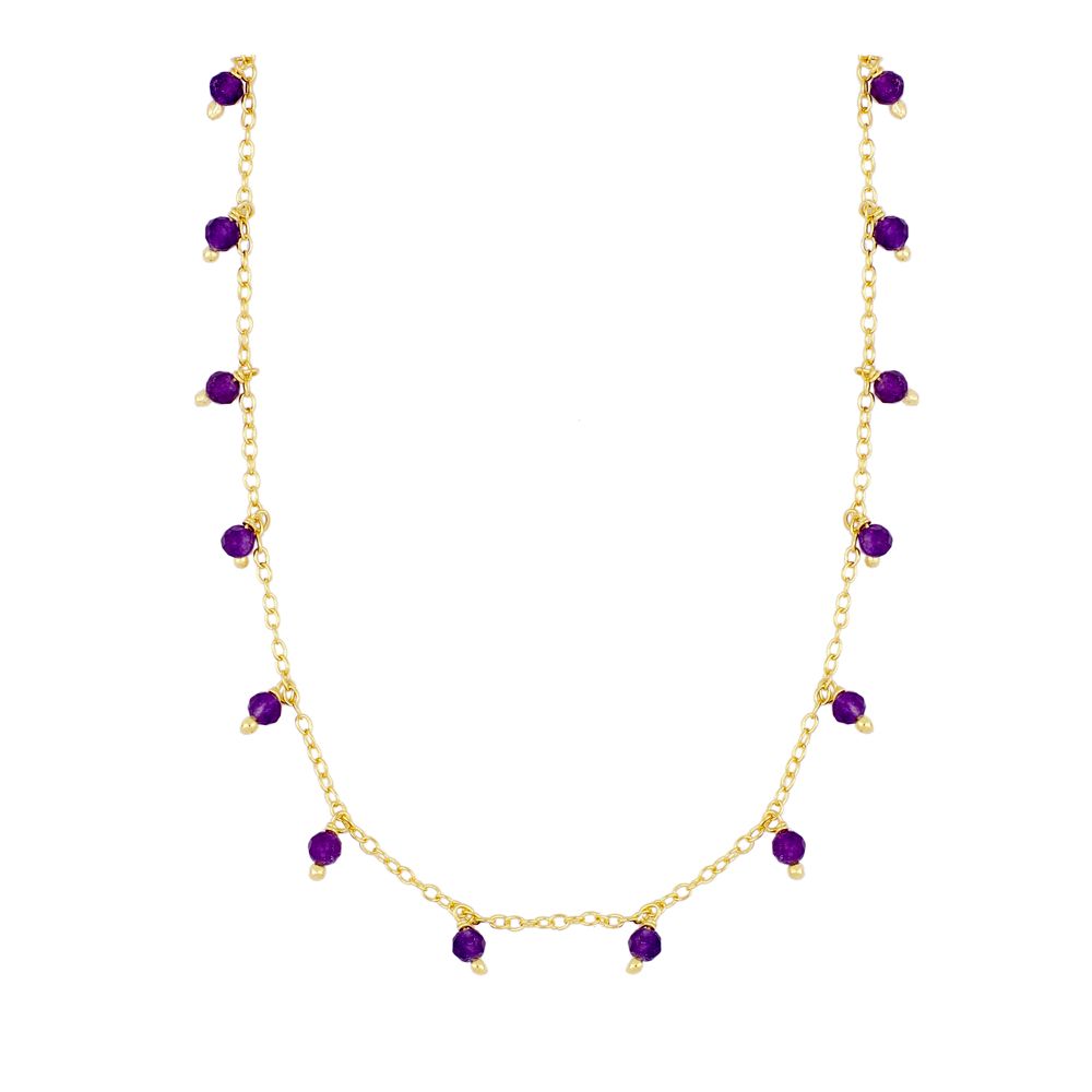 COLLAR JAKARTA VIOLETA GOLD