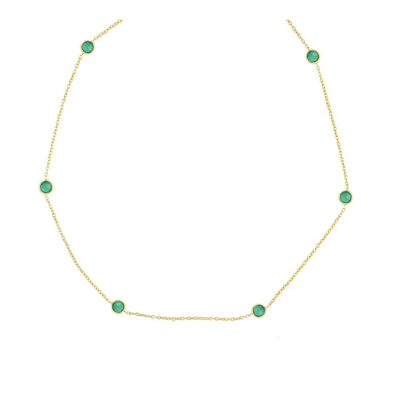 COLLAR VENECIA VERDE GOLD