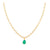 COLLAR TEAR VERDE GOLD