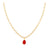 COLLAR TEAR CORAL GOLD