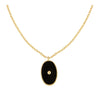 COLLAR ENAMEL BLACK GOLD