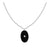 COLLAR ENAMEL BLACK SILVER