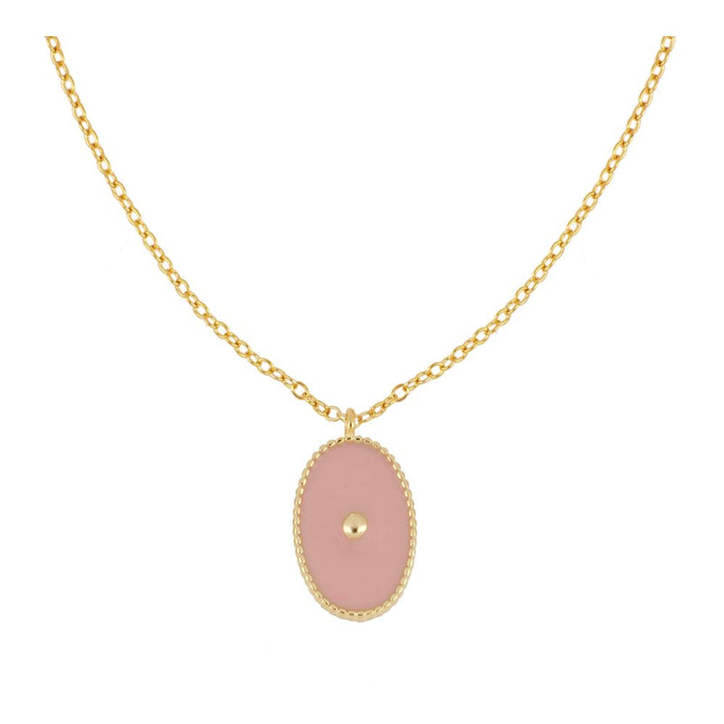 COLLAR ENAMEL PINK GOLD