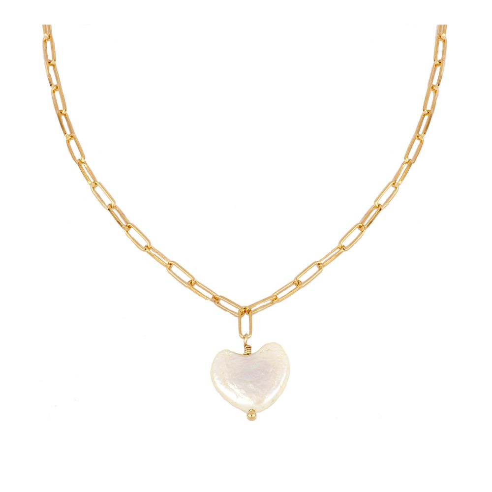 COLLAR HEART CHAIN GOLD