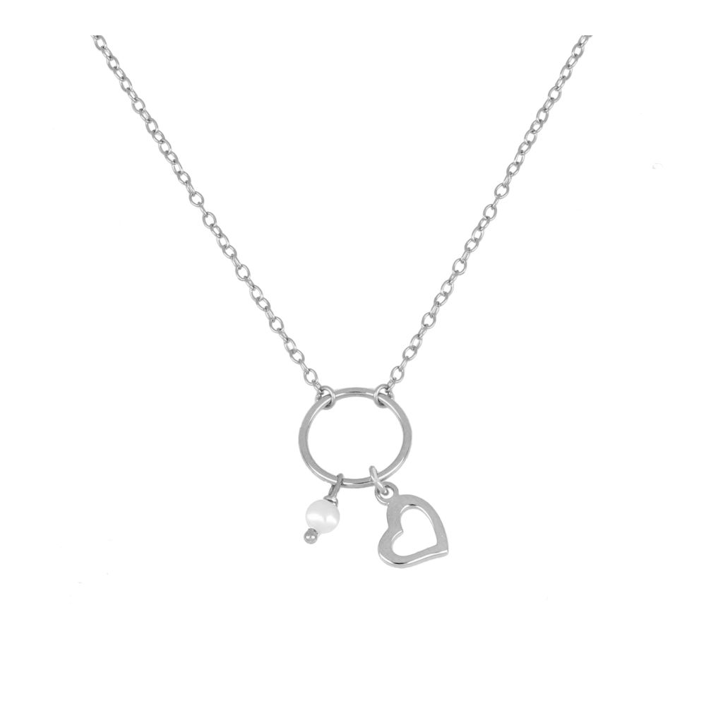 COLLAR HEART SILVER