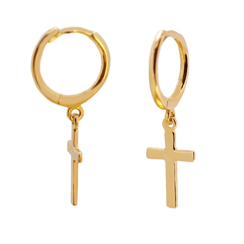 PENDIENTES CRUZ GOLD