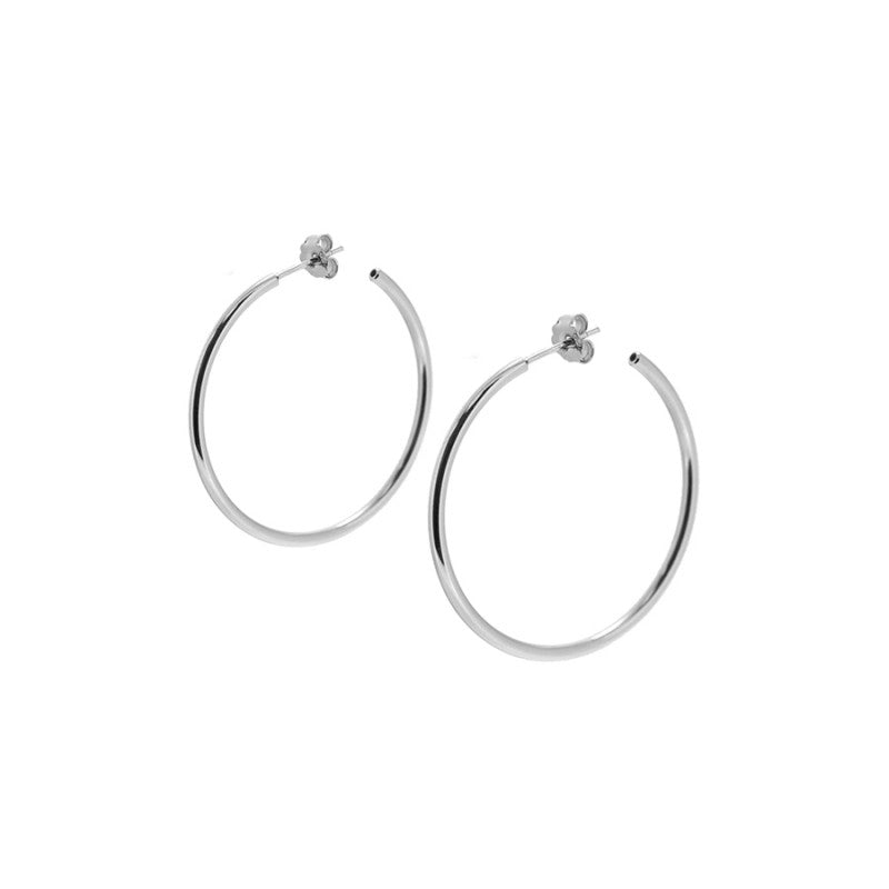 PENDIENTES AIDA 20 MM SILVER