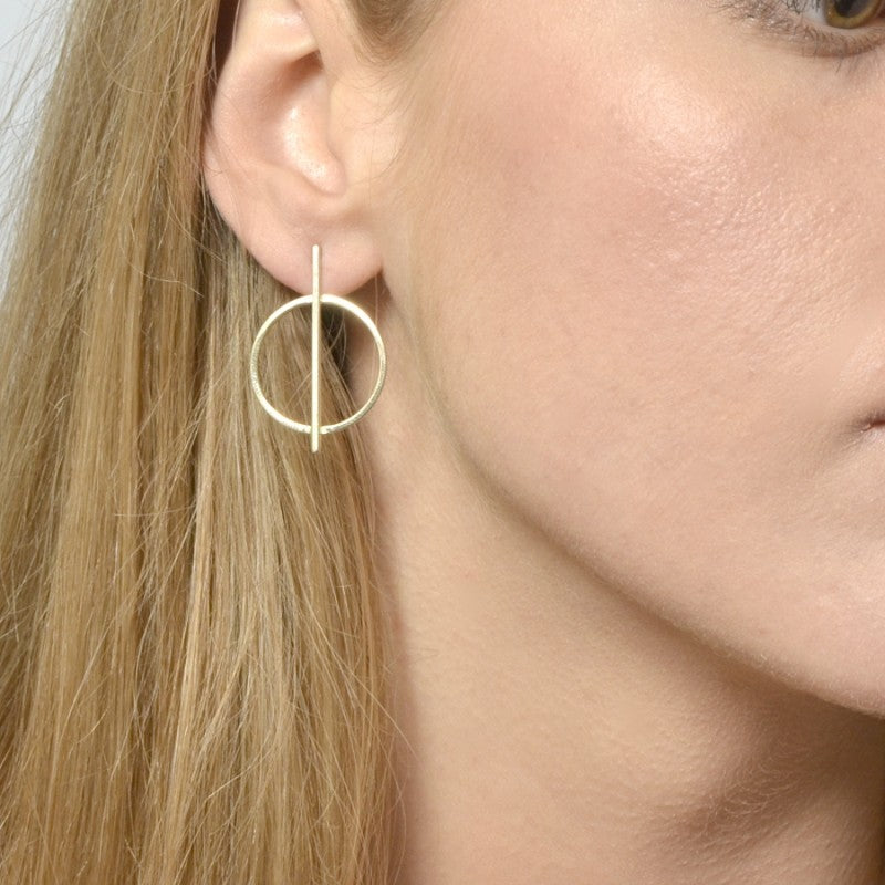 PENDIENTES BARRA GOLD