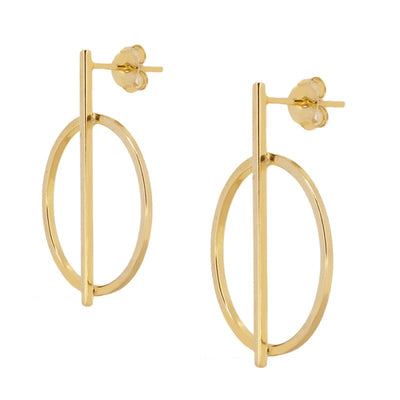 PENDIENTES BARRA GOLD