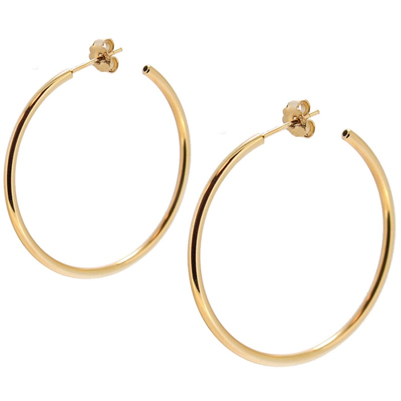 PENDIENTES AIDA 40 MM GOLD