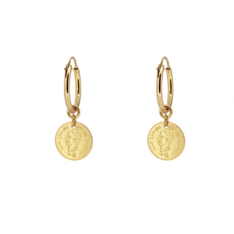 PENDIENTES MONEY GOLD