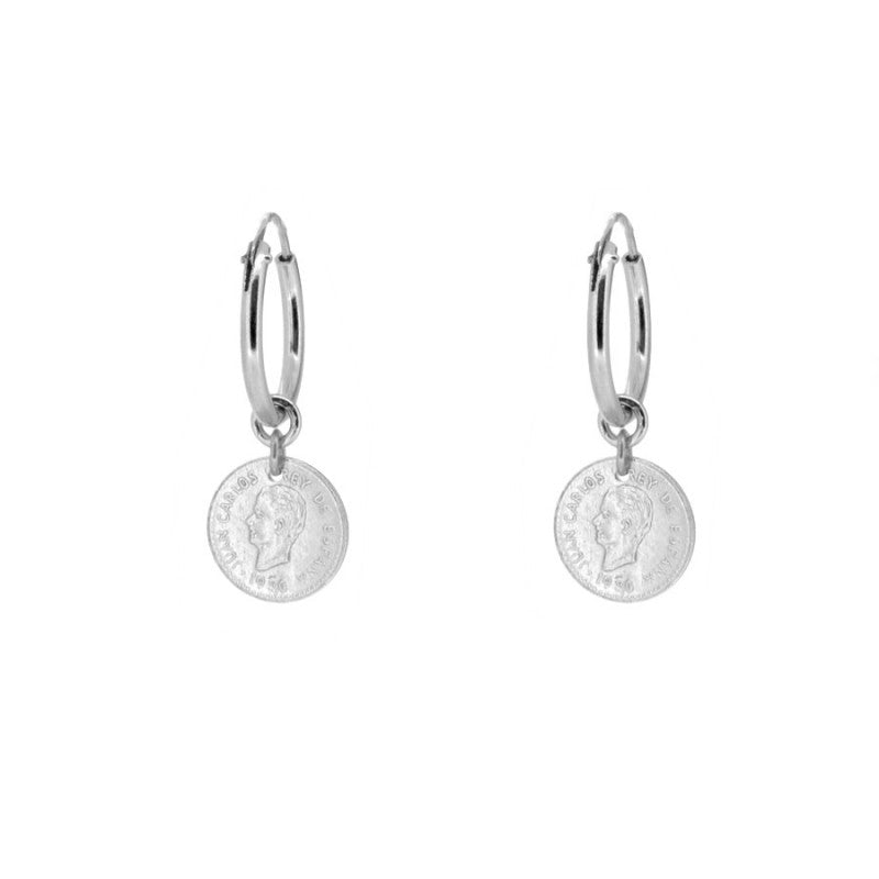 PENDIENTES MONEY SILVER