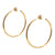 PENDIENTES AIDA 35 MM GOLD