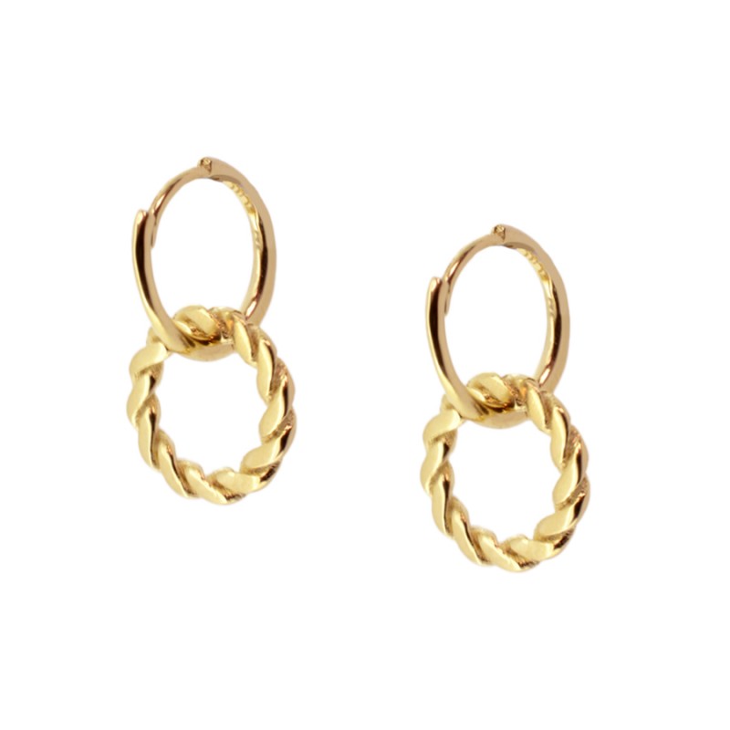 PENDIENTES DOUBLE GOLD