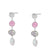 PENDIENTES CRISTALIA SILVER