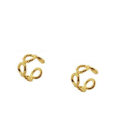 PENDIENTES EARCUFF CIRCLE GOLD