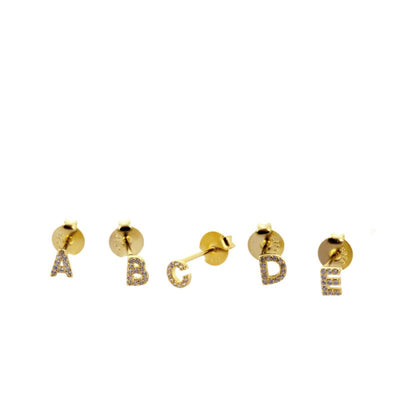 PENDIENTES ALPHABET GOLD