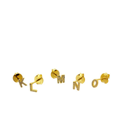 PENDIENTES ALPHABET GOLD