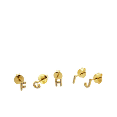 PENDIENTES ALPHABET GOLD