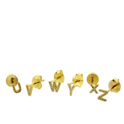 PENDIENTES ALPHABET GOLD