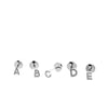 PENDIENTES ALPHABET SILVER