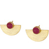 PENDIENTES CUSCO FUCSIA GOLD