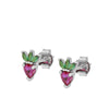 PENDIENTES STRAWBERRY SILVER