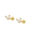 PENDIENTES FLY ROSCA GOLD