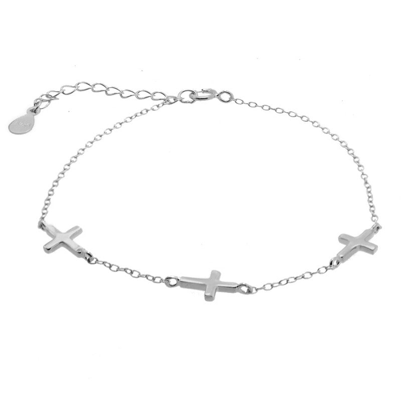 PULSERA CRUCES SILVER