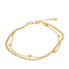 PULSERA DOUBLE BALL GOLD