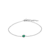 PULSERA VENECIA VERDE SILVER