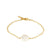 PULSERA PEARL CHAIN GOLD