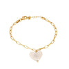 PULSERA HEART CHAIN GOLD