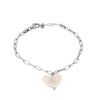 PULSERA HEART CHAIN SILVER